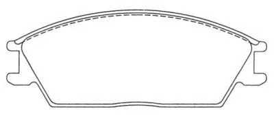 ASN-2000 AISIN Комплект тормозных колодок, дисковый тормоз (фото 1)