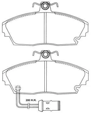 ASN-2023 AISIN Комплект тормозных колодок, дисковый тормоз (фото 1)