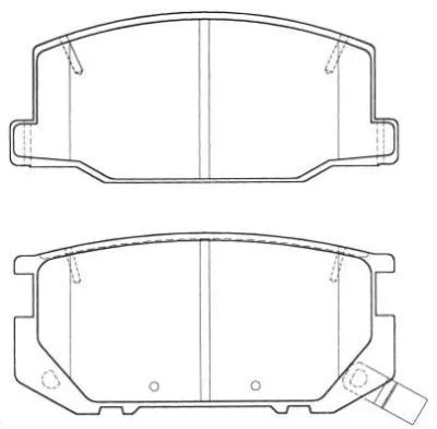 ASN-2042 AISIN Комплект тормозных колодок, дисковый тормоз (фото 1)