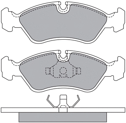 ASN-2066 AISIN Комплект тормозных колодок, дисковый тормоз (фото 1)