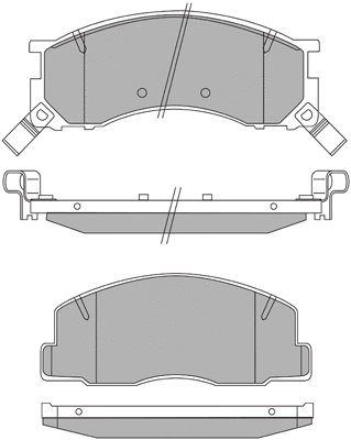 ASN-2085 AISIN Комплект тормозных колодок, дисковый тормоз (фото 1)