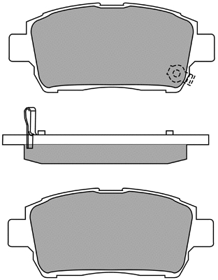 ASN-2101 AISIN Комплект тормозных колодок, дисковый тормоз (фото 1)