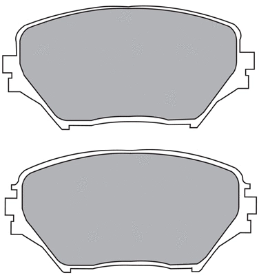 ASN-2102 AISIN Комплект тормозных колодок, дисковый тормоз (фото 1)