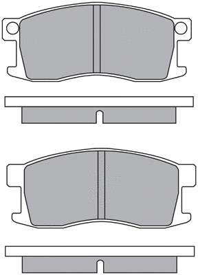 ASN-2123 AISIN Комплект тормозных колодок, дисковый тормоз (фото 1)