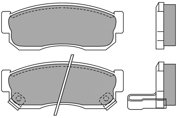 ASN-2157 AISIN Комплект тормозных колодок, дисковый тормоз (фото 1)