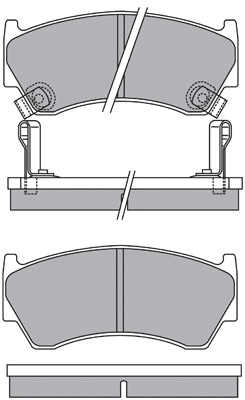 ASN-2176 AISIN Комплект тормозных колодок, дисковый тормоз (фото 1)
