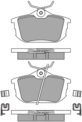 ASN-2182 AISIN Комплект тормозных колодок, дисковый тормоз (фото 1)