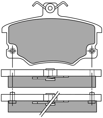 ASN-2187 AISIN Комплект тормозных колодок, дисковый тормоз (фото 1)