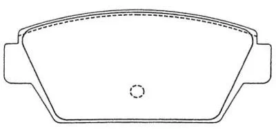 ASN-224 AISIN Комплект тормозных колодок, дисковый тормоз (фото 1)