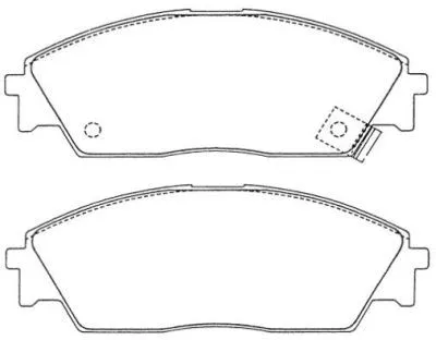 ASN-226 AISIN Комплект тормозных колодок, дисковый тормоз (фото 1)