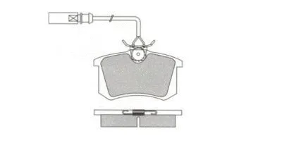 ASN-2292 AISIN Комплект тормозных колодок, дисковый тормоз (фото 1)