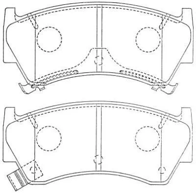 ASN-246 AISIN Комплект тормозных колодок, дисковый тормоз (фото 1)