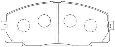 ASN-254 AISIN Комплект тормозных колодок, дисковый тормоз (фото 1)