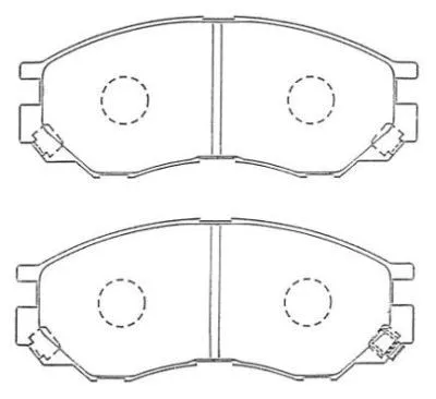 ASN-255 AISIN Комплект тормозных колодок, дисковый тормоз (фото 1)