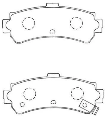 ASN-256 AISIN Комплект тормозных колодок, дисковый тормоз (фото 1)