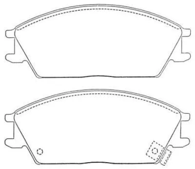 ASN-258 AISIN Комплект тормозных колодок, дисковый тормоз (фото 1)