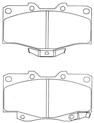 ASN-274 AISIN Комплект тормозных колодок, дисковый тормоз (фото 1)