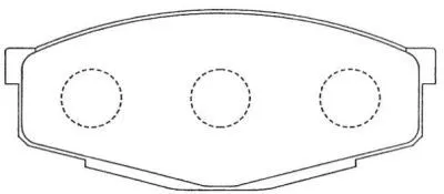 ASN-66 AISIN Комплект тормозных колодок, дисковый тормоз (фото 1)
