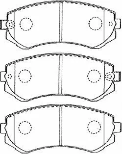 B1N018 AISIN Комплект тормозных колодок, дисковый тормоз (фото 1)