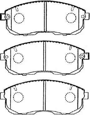 B1N019 AISIN Комплект тормозных колодок, дисковый тормоз (фото 1)