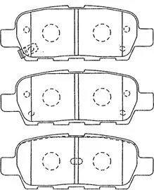 B2N064 AISIN Комплект тормозных колодок, дисковый тормоз (фото 1)