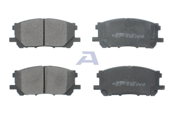 BPLX-1003 AISIN Комплект тормозных колодок, дисковый тормоз (фото 2)