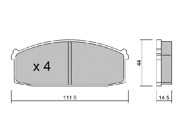 BPNI-1017 AISIN Комплект тормозных колодок, дисковый тормоз (фото 1)