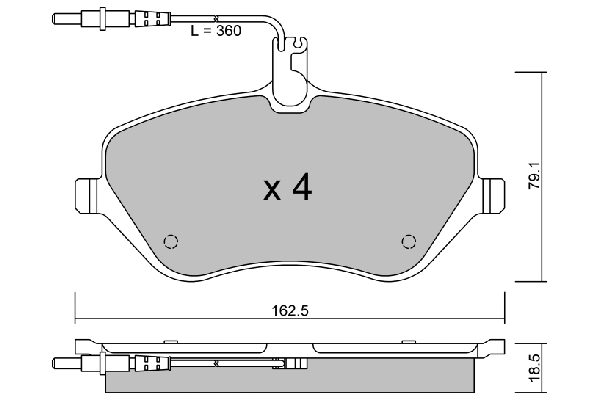 BPPE-1011 AISIN Комплект тормозных колодок, дисковый тормоз (фото 1)