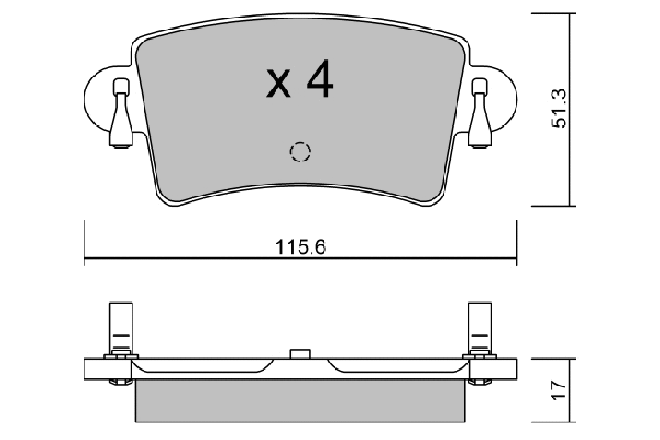 BPRE-2004 AISIN Комплект тормозных колодок, дисковый тормоз (фото 1)