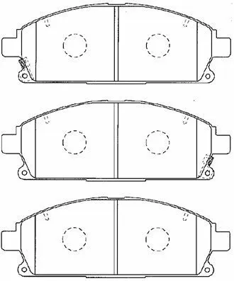 C1N042 AISIN Комплект тормозных колодок, дисковый тормоз (фото 1)