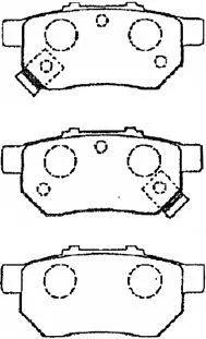 C2N022 AISIN Комплект тормозных колодок, дисковый тормоз (фото 1)