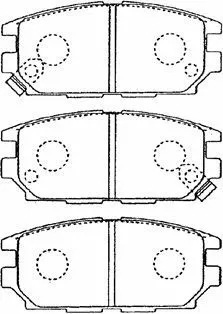 D2N036 AISIN Комплект тормозных колодок, дисковый тормоз (фото 1)