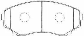 E1N004 AISIN Комплект тормозных колодок, дисковый тормоз (фото 1)