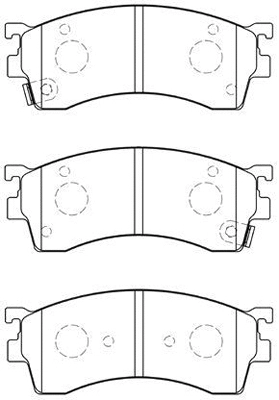 E1N026 AISIN Комплект тормозных колодок, дисковый тормоз (фото 1)