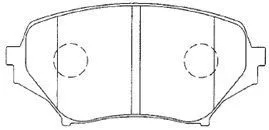 E1N054 AISIN Комплект тормозных колодок, дисковый тормоз (фото 1)