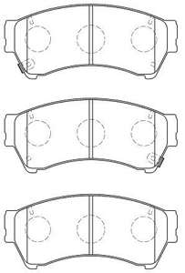 E1N071 AISIN Комплект тормозных колодок, дисковый тормоз (фото 1)