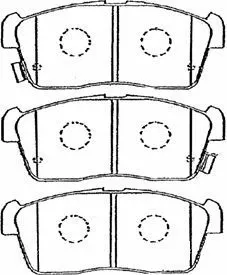G1N006 AISIN Комплект тормозных колодок, дисковый тормоз (фото 1)