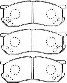 G1N011 AISIN Комплект тормозных колодок, дисковый тормоз (фото 1)