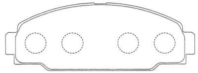 SN823 AISIN Комплект тормозных колодок, дисковый тормоз (фото 1)