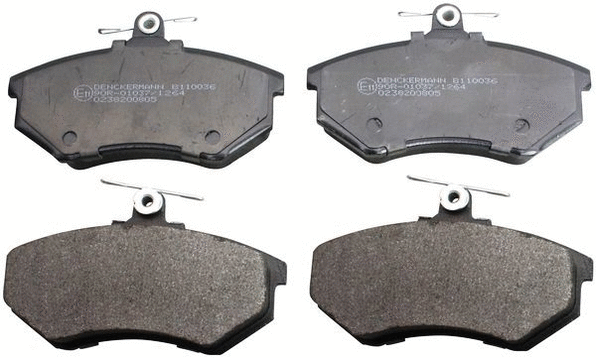 B110036 DENCKERMANN Комплект тормозных колодок, дисковый тормоз (фото 1)