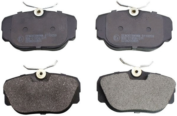 B110059 DENCKERMANN Комплект тормозных колодок, дисковый тормоз (фото 1)