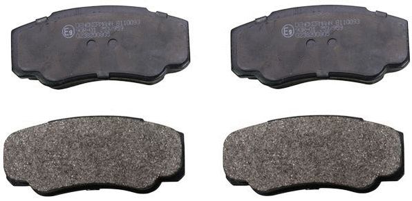 B110093 DENCKERMANN Комплект тормозных колодок, дисковый тормоз (фото 1)