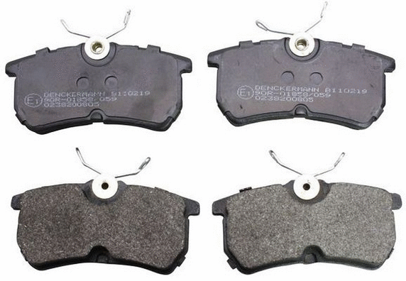 B110219 DENCKERMANN Комплект тормозных колодок, дисковый тормоз (фото 1)
