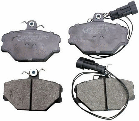 B110246 DENCKERMANN Комплект тормозных колодок, дисковый тормоз (фото 1)
