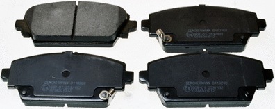 B110268 DENCKERMANN Комплект тормозных колодок, дисковый тормоз (фото 1)