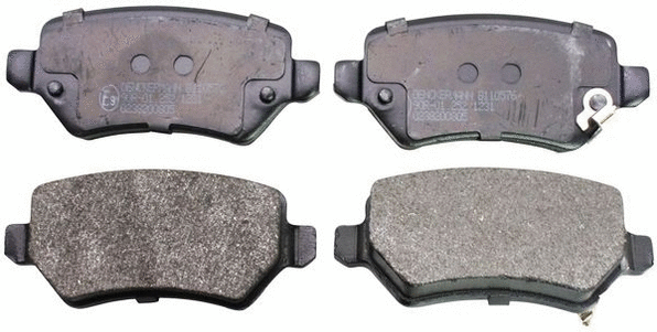 B110576 DENCKERMANN Комплект тормозных колодок, дисковый тормоз (фото 1)