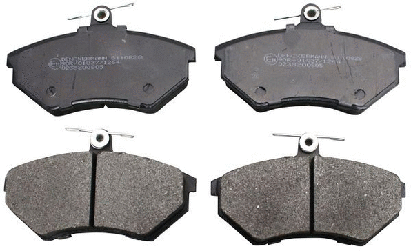 B110828 DENCKERMANN Комплект тормозных колодок, дисковый тормоз (фото 1)