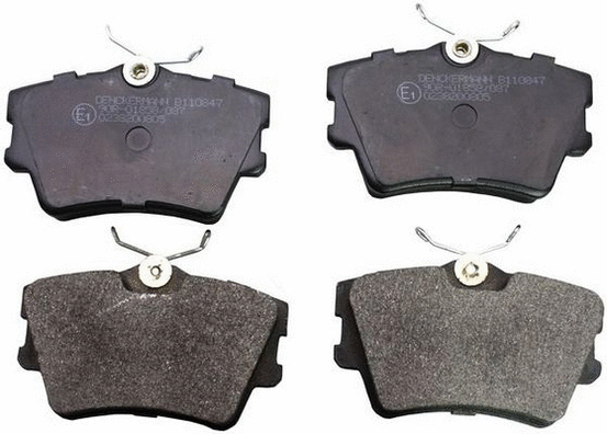 B110847 DENCKERMANN Комплект тормозных колодок, дисковый тормоз (фото 1)
