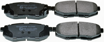 B110985 DENCKERMANN Комплект тормозных колодок, дисковый тормоз (фото 1)