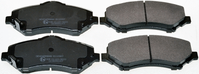 B110987 DENCKERMANN Комплект тормозных колодок, дисковый тормоз (фото 1)
